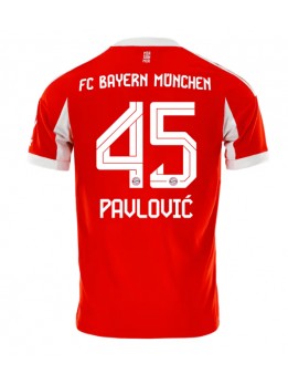 Bayern Munich Aleksandar Pavlovic #45 Replika Hemmakläder 2025-26 Kortärmad